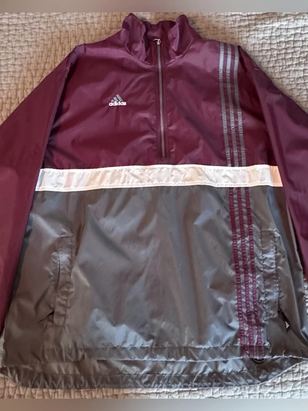 VTG Adidas 1/2 Zip pullover “Tracker HZ” windbreaker 1990s